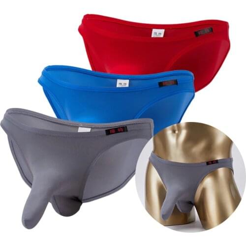 Briefs Mens Underwear Sexy Men Briefs Mesh Pouch Breathable Hole Slip Man Panties Low Waist Slip Cueca Underpanties For Man