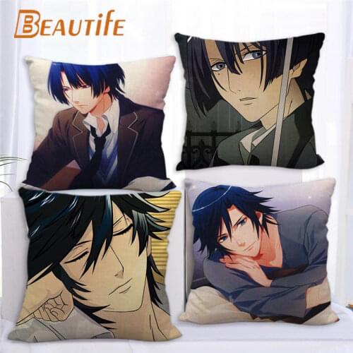 Custom Uta No Prince Sama Anime Pillowcase 45X45cm Wedding Decorative Eco-Friendly Cotton Linen Fabric Pillow Case