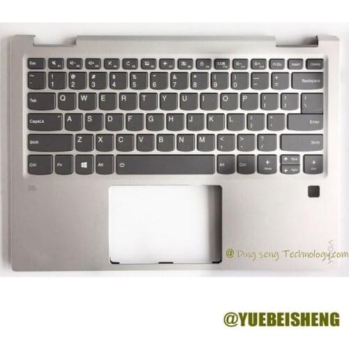 YUEBEISHENG New for lenovo YOGA720 YOGA720-13 YOGA720-13IKB Palmrest US keyboard top case upper cover,Silver