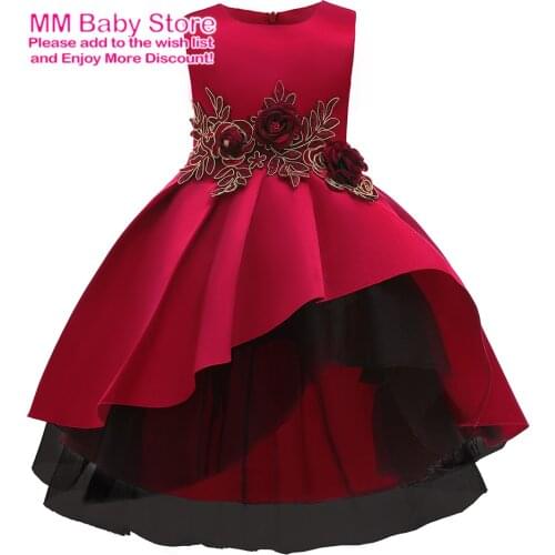Girls Princess Dress Costume Birthday Party Clothing For Children Kids Vestidos Robe Fille Girls Fancy Dress Show Fishtail Skirt