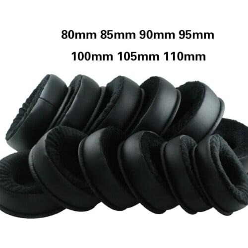 PU Velvet Replacement Foam Ear Pads Cushions 80mm 85mm 90mm 95mm 100mm 105mm 110mm Earpads for Beyerdynamic Sennheiser Sony