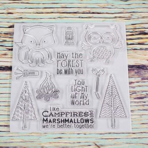 May the forest be with you transparent clear stamp for DIY Scrapbooking/Card Making/Kids Christmas Fun Decoration Supplies