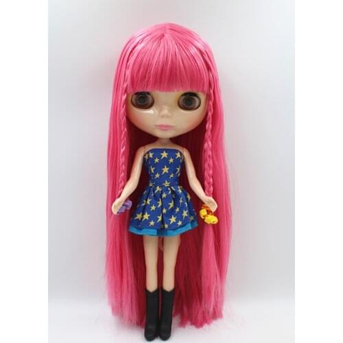 Blyth doll pink Liu Hai straight hair Blygirl doll 30cm ordinary body joints 7