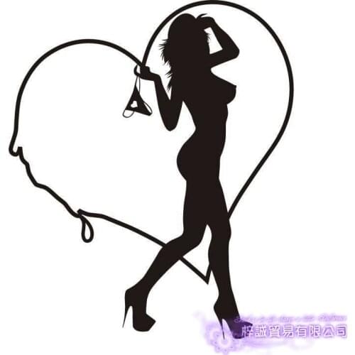 Sexy Girl Decal Beauty Body Naked Sticker Wall Bathroom Woman Girl Wall KTV Pub Bar Shop Sticker