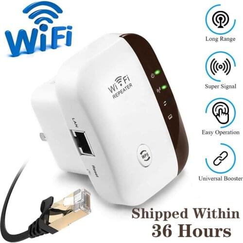 Wifi Repeater 300Mbps Network Wifi Extender Long Range Signal Amplifier Internet Antenna Signal Booster Access Point