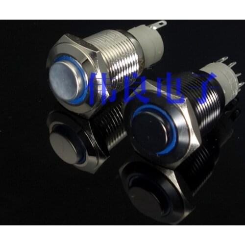 WEILIANG AUDIO stainless steel switch with lamp self-locking