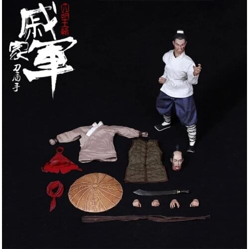 1/6 Ming Dynasty Series Qi Jiajun KLG012 Knife and Shield Hand 12-inch action figure model