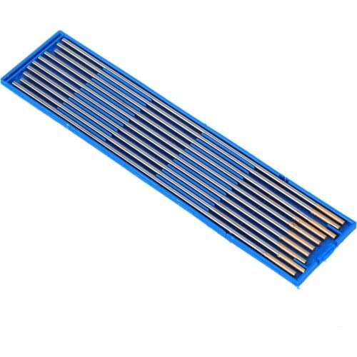 10pcs 1.5% Lanthanated WL15 Golden TIG Welding Tungsten Electrode 4.0 x 150mm