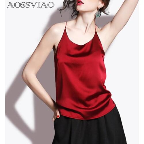 AOSSVIAO Womens Silk Shirts
