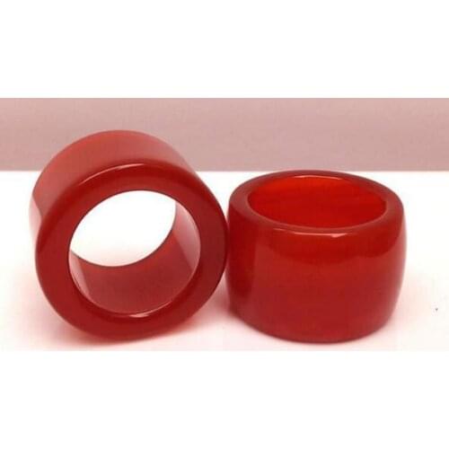 Free shopping red agate and lovers ring creative consideration personality wide ring finger lovers ring