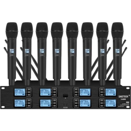Wireless microphone 8-channel handheld microphone for school lectures and stage performance microphone wireless