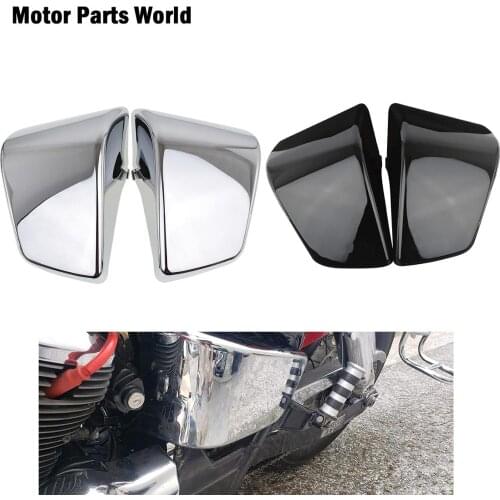 Motorcycle Battery Side Fairing Covers Plastic Left & Right Sides For Honda Shadow ACE VT400 VT750 1997-2003