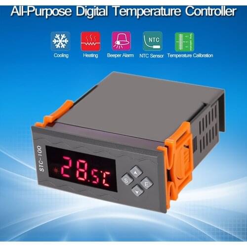 STC-100 12V 240V 220V LED Digital Thermostat for Incubator Temperature Controller Switch Heating Cooling