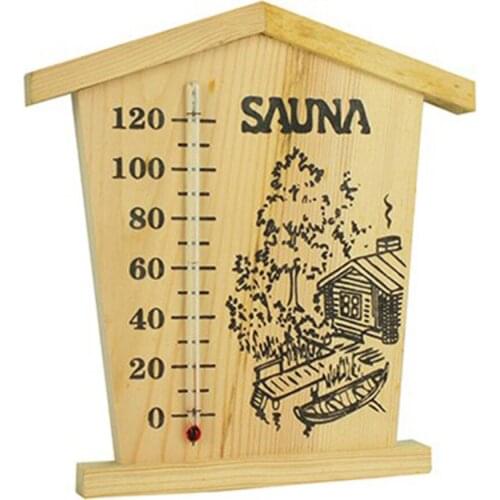 Wooden Sauna Thermometer Hygrometer Indoor Wall Accurate Digital Display Humidity Monitor Sauna Room Accessories Humidity Meter