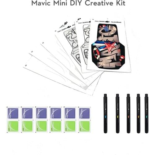 DJI Mavic Mini DIY Creative Kit Includes blank shell stickers and colorful markers for DJI MINI 2 /Mavoic mini
