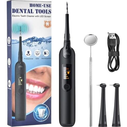 Electric Ultrasonic Dental Whitener Scaler Teeth Whitening Kit Teeth Calculus Tartar Remover Tools Cleaner Tooth