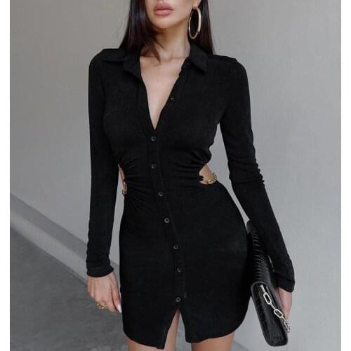 EPLIGG Fashionable Shirt Dresses