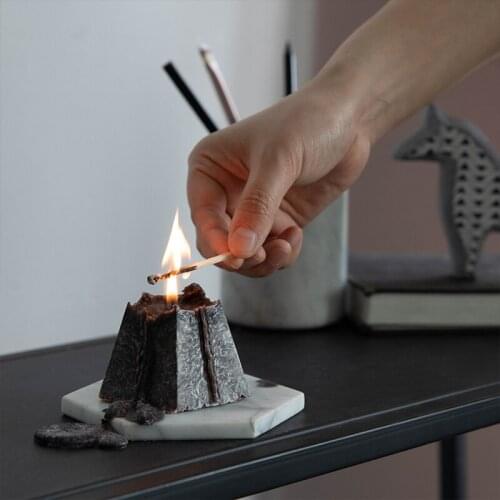 Geometric cone-shaped scented candle Essential Oil Candle Wedding Party Candlestick Restaurant Home Decor