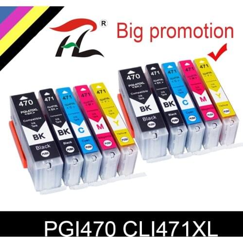 HTL PGI-470 CLI-471 pgi470 cli471 470 471 Full Ink cartridge compatible for Canon PIXMA MG5740 MG6840 TS5040 TS6040