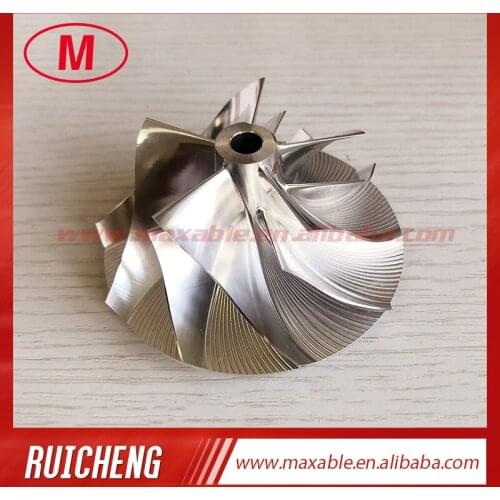 HX35 53.88/78.00mm 5+5 blades high performance turbo milling/aluminum 2618/billet compressor wheel