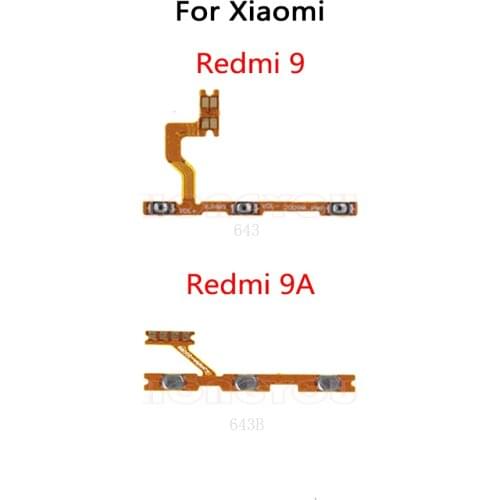 Power Button Switch Volume Button Mute On / Off Key Flex Cable For Xiaomi Redmi 9 9A