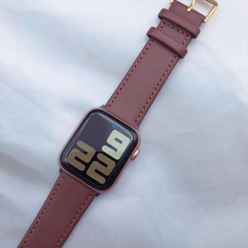 Manufacturer leather loop For Apple Watch Band series 1 2 3 4 5 for iWatch Strap link 42MM 38MM 40mm 44mm