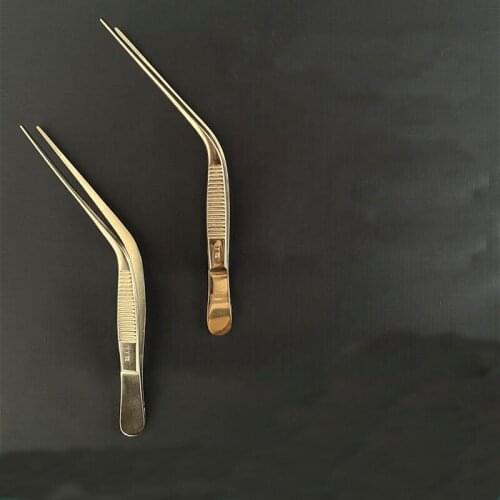Suzhou Medical Gun-like Tweezers Nasal Tweezers Ear Knee Tweezers Dissecting Tweezers Stainless Steel ENT Tweezers