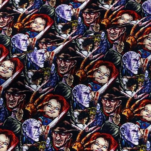 Cartoon Popular Movie Terrible Child Design 100% Cotton Fabric for Kids Clothes Patchwork Cushion Cover DIY Sewing Material