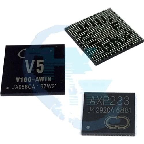 A pair New ALLWINNER V5 + AXP233 BGA 4K intelligent video processor chip