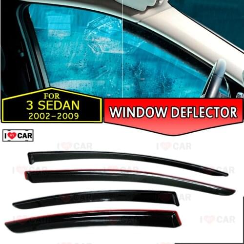 Window deflector for Mazda 3 2002-2009 Sedan car window deflector wind guard vent sun rain visor cover car styling