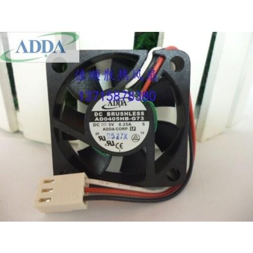 Wholesale FOR ADDA AD0405HB-G73 DC5V 0.25A 3-wire 40x40x10mm Cooling Server Square Fan