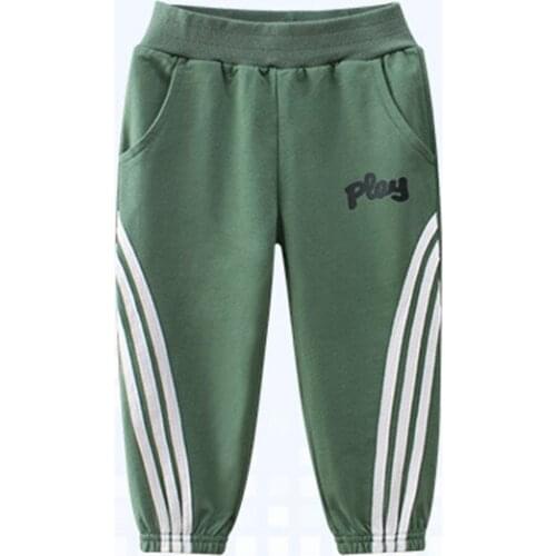 Boys Autumn Long Elastic Waist Childrens Pants 2-8 Years Old Childrens Clothes Fashionable And Casual