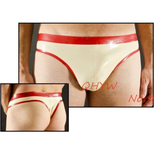 Sexy Latex Underwear Boxer Shorts Briefs Handmade Men Short Pants My Hero Academia Cosplay