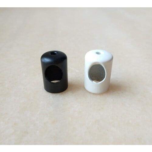 10pcs/lot 1.5mm steel wire rope white/black fixator Cable Grip Wire Clamp Cord Grip wire lock for dining lamp pendant lamp use