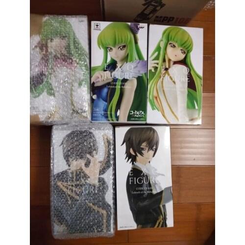 Tronzo Original Banpresto EXQ Figure Code Geass Lelouch of The Rebellion Zero Lelouch C.C. Dress Ver PVC Action Figure Model Toy