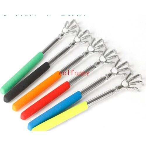 100PCS/lot Fast Shipping Convenient Claw Telescopic Stainless Steel Back Scratcher extendible From 22 to 59cm