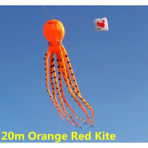 Free shipping large octopus kite pendant ripstop nylon fabric alien inflatable 3d kite buggy kitesurf board kite outdoor toys