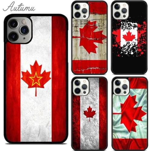Canada flag Phone Case for iPhone 11 12 Pro Max mini X XR XS SE 2020 5 6S 7 8 Plus Samsung Galaxy S8 S9 S10 Cover shell