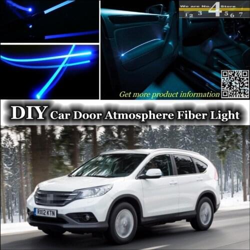 For Honda XR-V interior Ambient Light Tuning Atmosphere Fiber Optic Band Lights Inside Door Panel illumination Not EL light