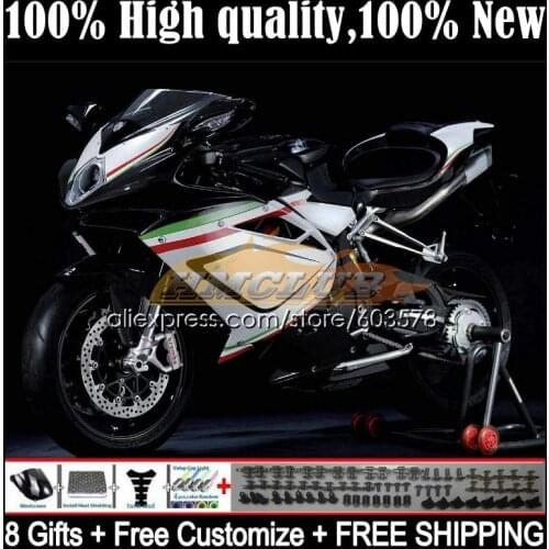 Body For MV Agusta F4 R312 750S 1000 R 750 1000CC Kit 51CL.16 1000R 312 1078 1+1 2005 2006 MA MV F4 05 06 Fairings Black white