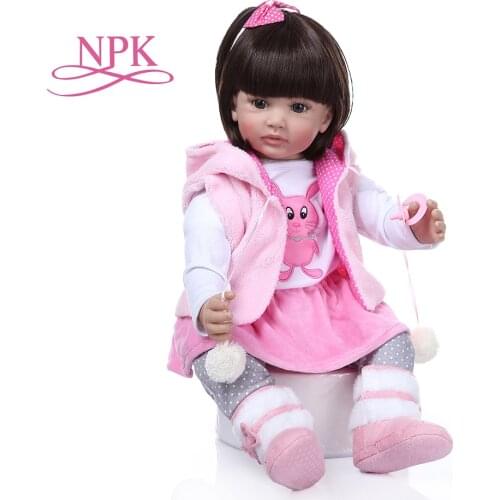 60CM reborn toddler girl doll with Cloth Body Newborn Babies Kids Birthday Best Gifts Christmas surprice