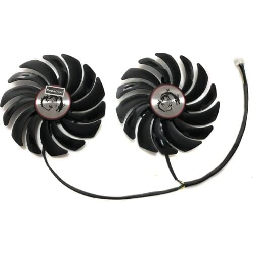 2pcs/lot gtx1080 gtx1070 gtx1060 gpu cooler Fans Video Card fan For MSI GTX 1080/1070/1060 GAMING GPU Graphics Card Cooling