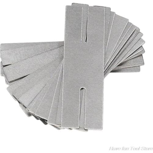 100pcs 0.15*8*28 H type Nickel Plated Steel Strap Strip Sheets for Battery Pack Spot Welding Spot Welder Equipment M15 21