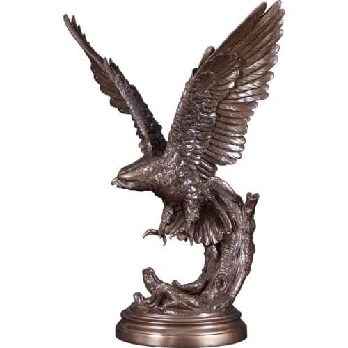 [MGT]American retro eagle spread wings resin animal statue decoration office wine cabinet porch home office decoration crafts