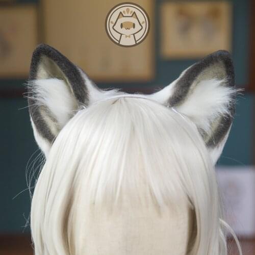MMGG New Arknights SilverAsh Ears Hairhoop Headwear For Christmas Halloween Cosplay Costume Accessories