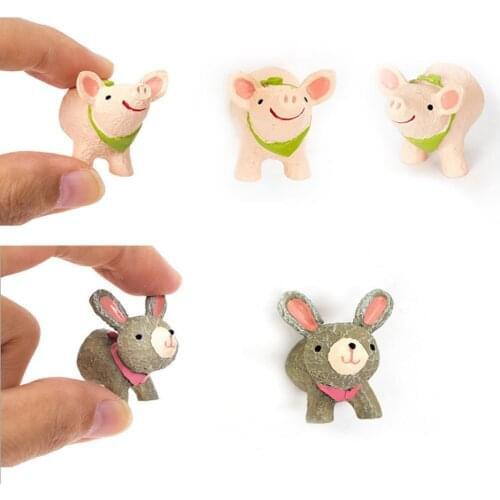 6 Pack Zoo Animal series Fridge sticker Wall Stickers 3D Cartoon PVC Toilet Wall Decor Waterproof Kitchen Refrigerator Stickers