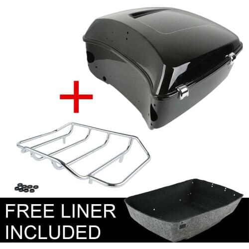 Motorcycle Painted King Pack Trunk Top Rack for Harley Tour Pack Touring Road Glide Road King Street Glide Electra Glide 14-20