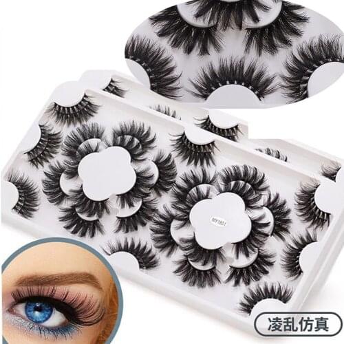 NEW 9/18 Pairs 3D Soft Mink False Eyelashes Handmade Wispy Fluffy Long Lashes Natural Eye Extension Makeup Kit Cilios