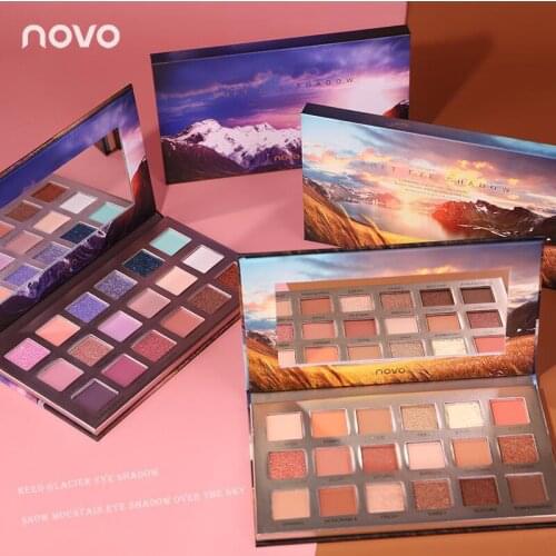 Reed Glacier Eyeshadow Palette Snow Mountain Eyeshadow Matte Pearlescent Earth Color Glitter Sequins