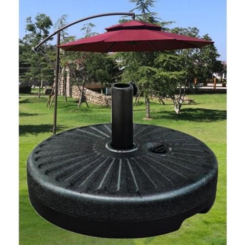 Water Sand Filled Patio Umbrella Base Round Outdoor Market Umbrella Stand For Garden Lawn Umbrella Holder Hwc